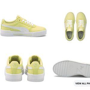 Women's Sneakers PUMA CARINA CV YELLOW PEAR / WHITE US 8 EU 38.5 UK 5.5 SoftFoam